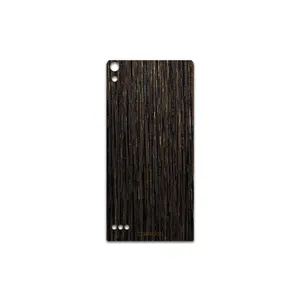 MAHOOT Dark-Gold-Stripes-Wood Cover Sticker for Huawei Ascend P6