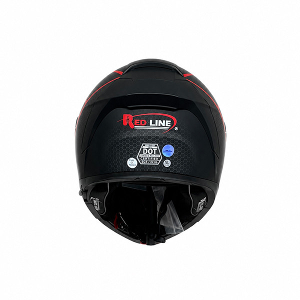 کلاه کاسکت فک متحرک ردلاین مدل MATT BLACK / Red 960
