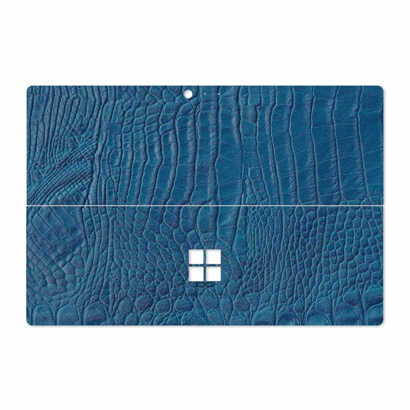 برچسب پوششی ماهوت مدل Blue-Crocodile-Leather مناسب برای تبلت مایکروسافت Surface Pro 4 2015