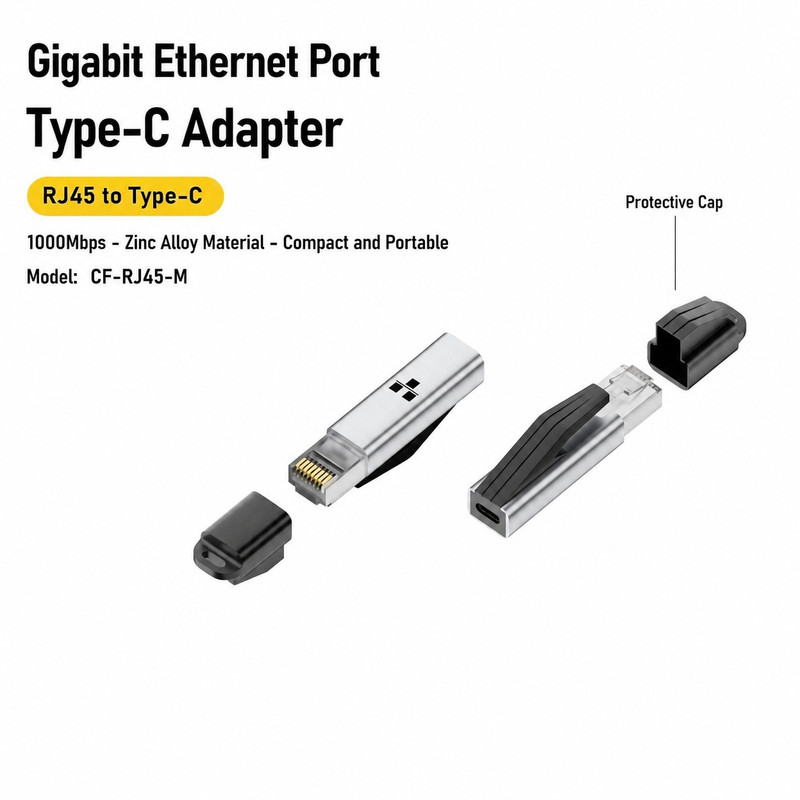 مبدل USB-C به LAN مدل RJ45A