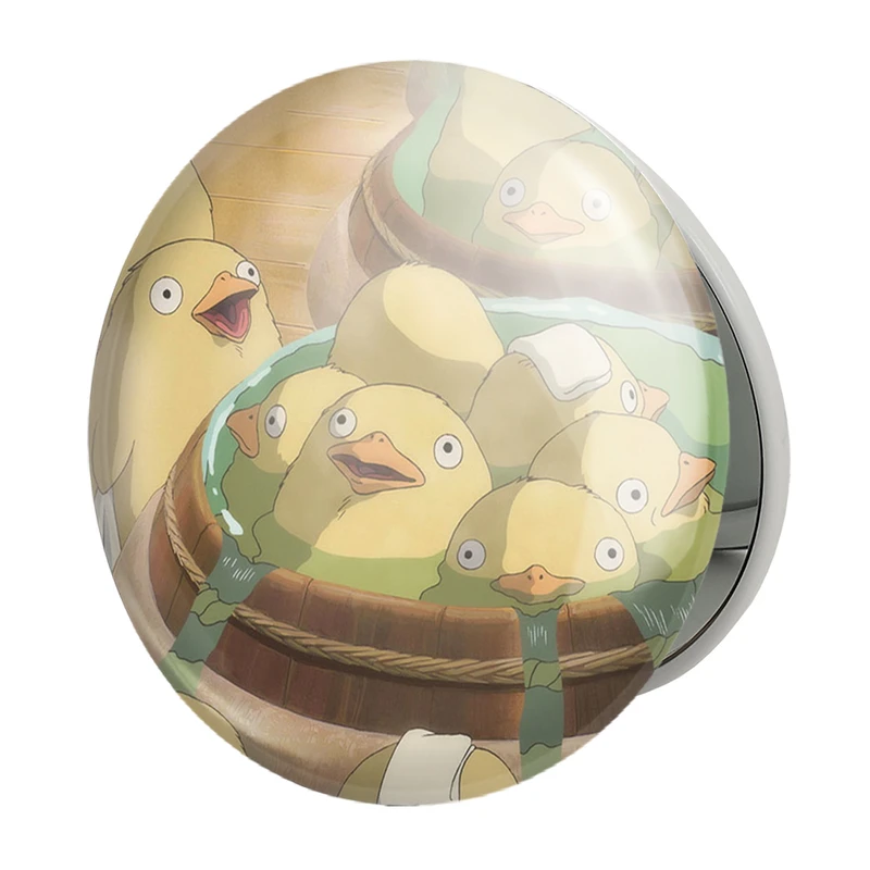 آینه جیبی خندالو طرح انیمه شهر اشباح Spirited Away مدل تاشو کد 30262