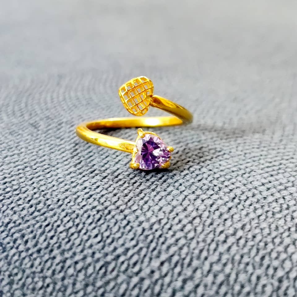  انگشتر طلا 18 عیار زنانه قیراط مدل GH180