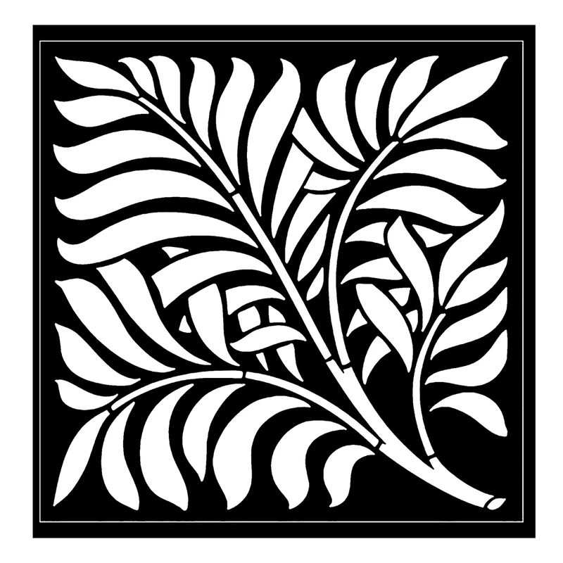  شابلون باتیس آرت طرح برگ کد 50-481