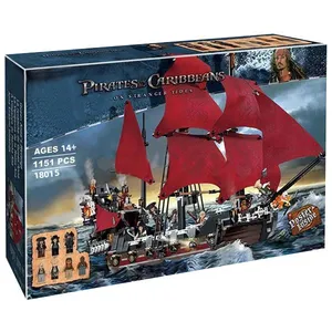 ساختنی مدل کشتی دزدان دریایی کاراییب انتقام ملکه کد 18015