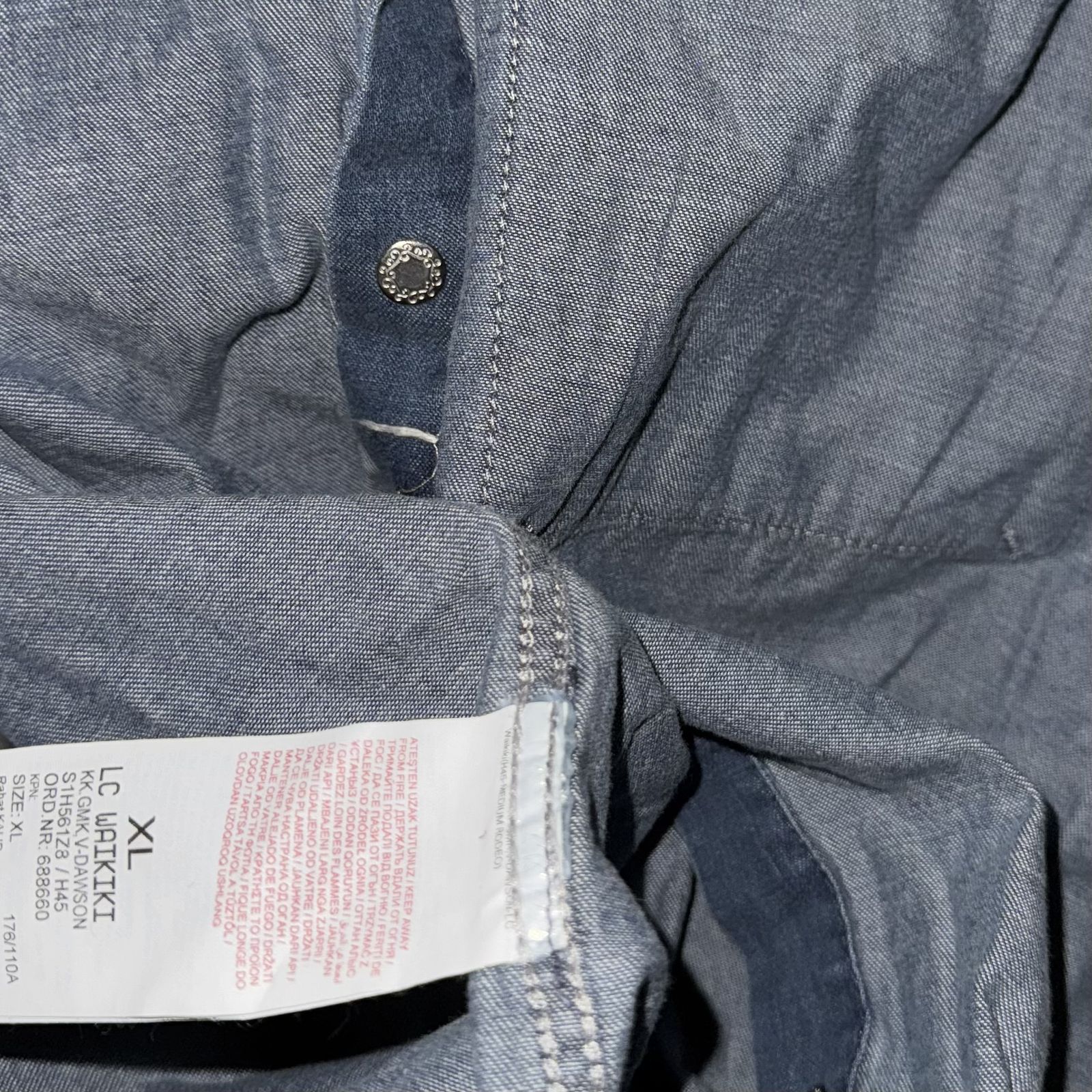 پیراهن آستین کوتاه مردانه ال سی وایکیکی مدل جین Kargo -  - 5