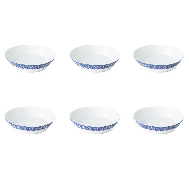 بشقاب خورش خوری زی مدل فرم اس 19 پروجا درجه عالی بسته شش عددی	