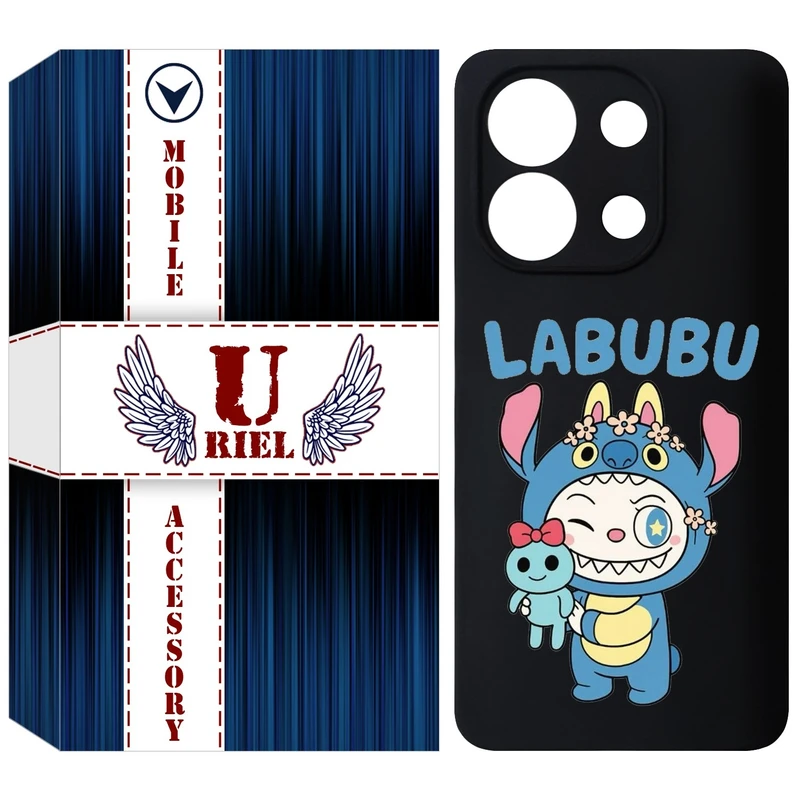 کاور یوریل قاب مدل KSH کد 112 طرح عروسک لبوبو مناسب برای گوشی موبایل شیائومی Redmi Note 13 4G