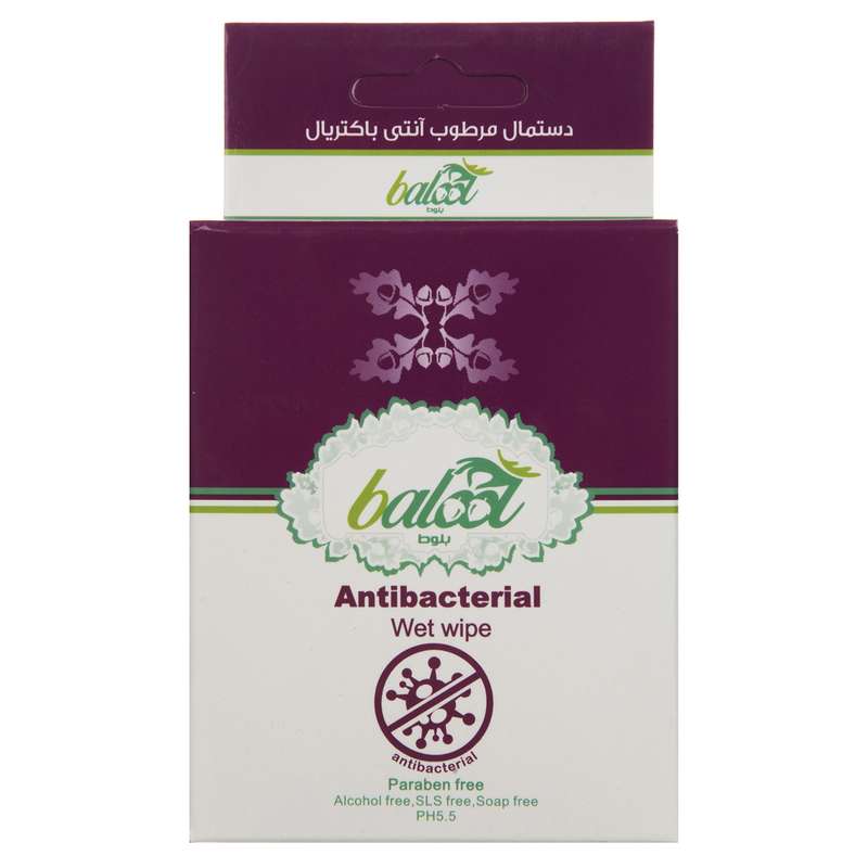 دستمال مرطوب بلوط مدل Antibacterial بسته 10 عددی