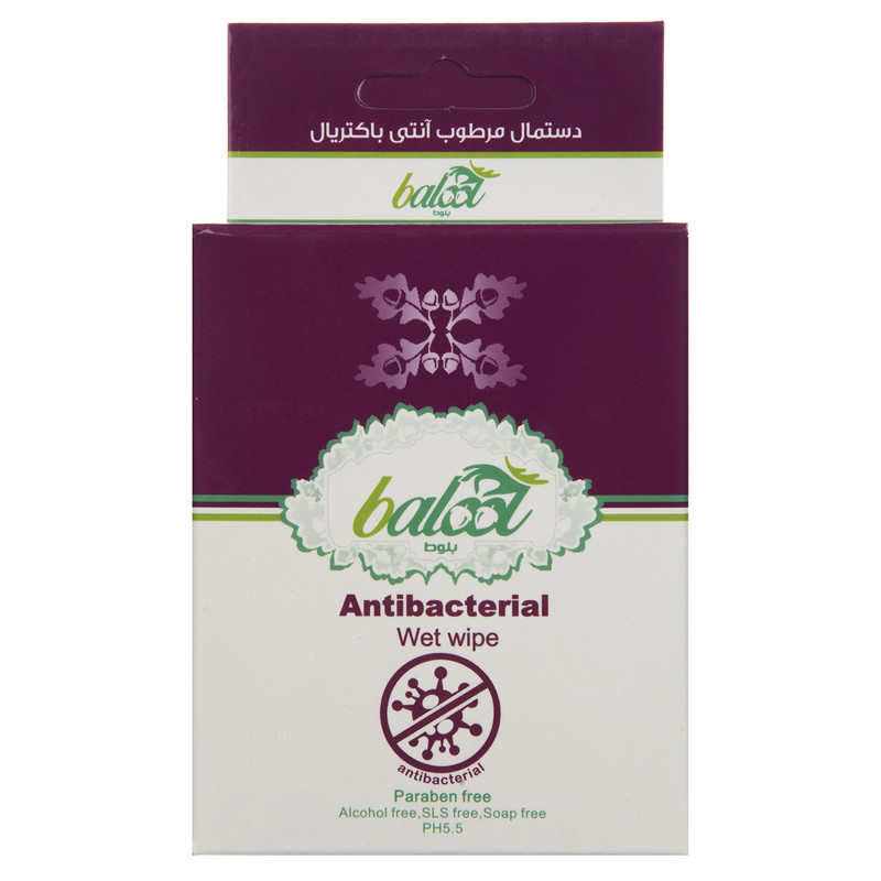 دستمال مرطوب بلوط مدل Antibacterial بسته 10 عددی