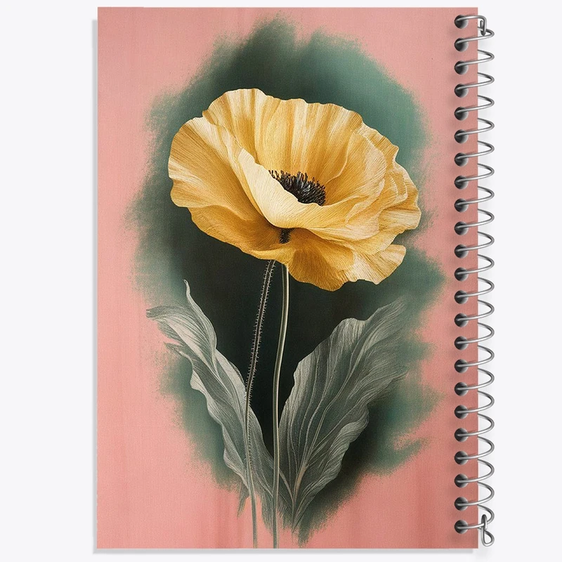 دفتر مشق 50 برگ خندالو طرح گل کد F1751