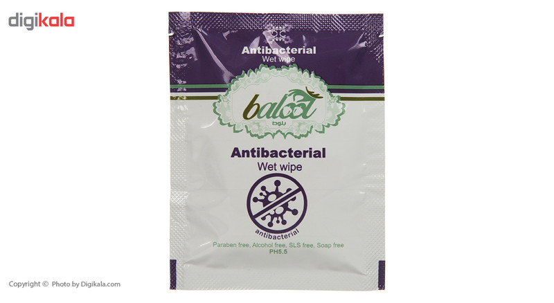 دستمال مرطوب بلوط مدل Antibacterial بسته 10 عددی