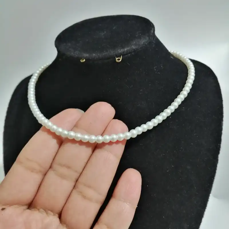 گردنبند زنانه مدل مروارید ریز