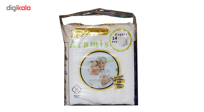 پوشک کامل بزرگسال آرامیس مدل Medium بسته 14 عددی