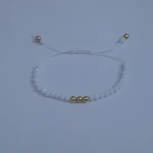 دستبند زنانه مدل مروارید و کریستال 