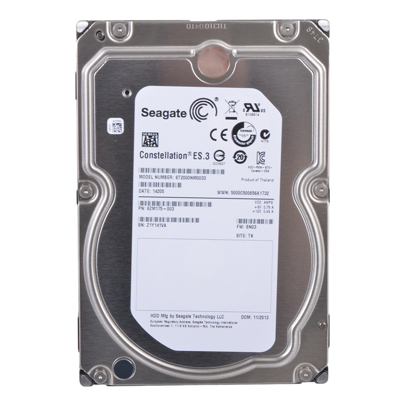 هارددیسک اینترنال سیگیت مدل Constellation ES.3 ST2000NM0033 ظرفیت 2 ترابایت