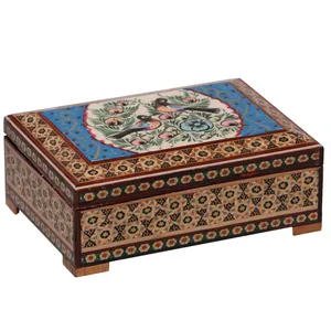 جعبه جواهرات خاتم کاری گالری گوهران مدل 1458