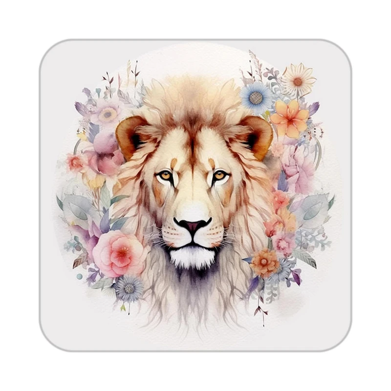 زیر لیوانی کاکتی طرح شیر مدل mp24313