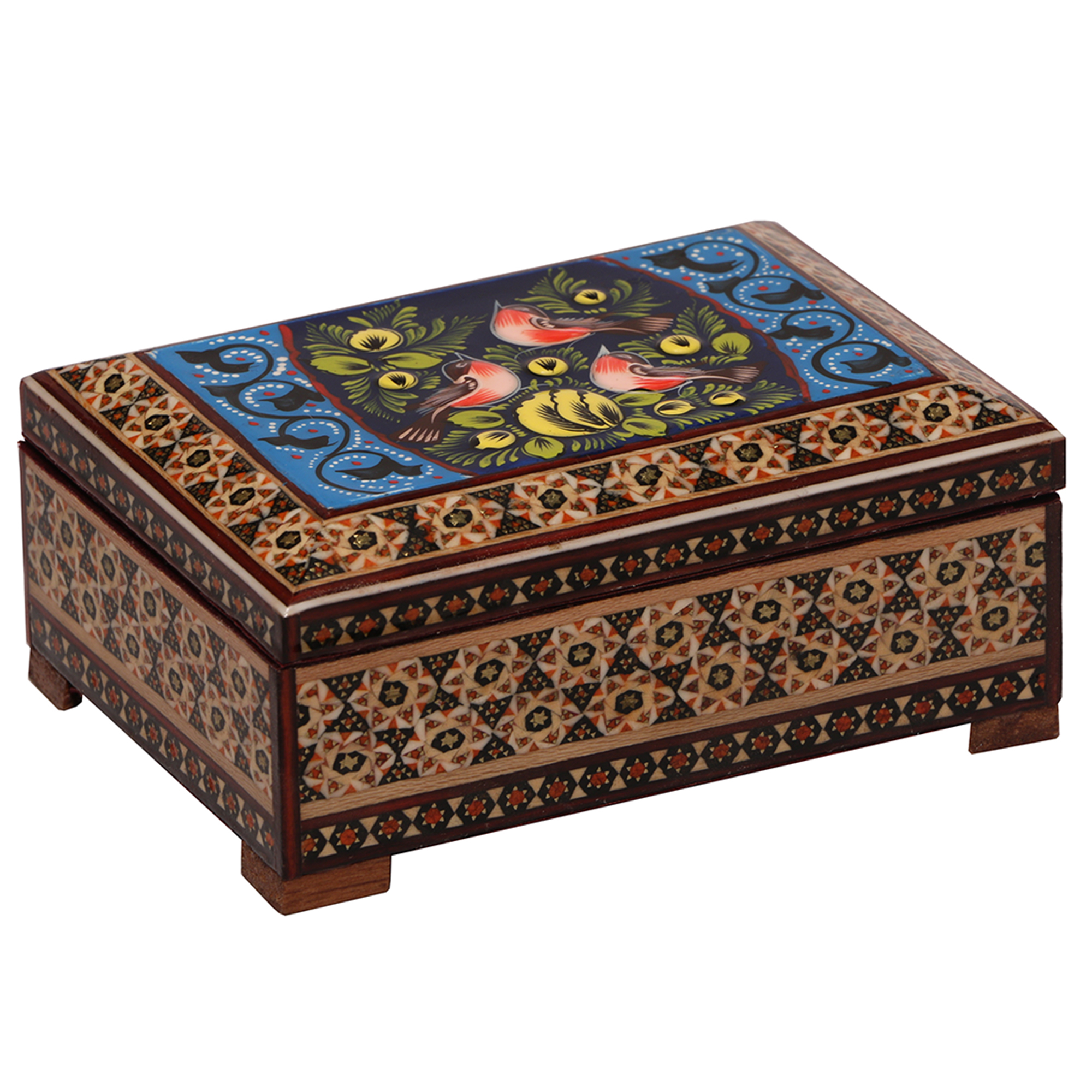 جعبه جواهرات خاتم کاری گالری گوهران مدل 77