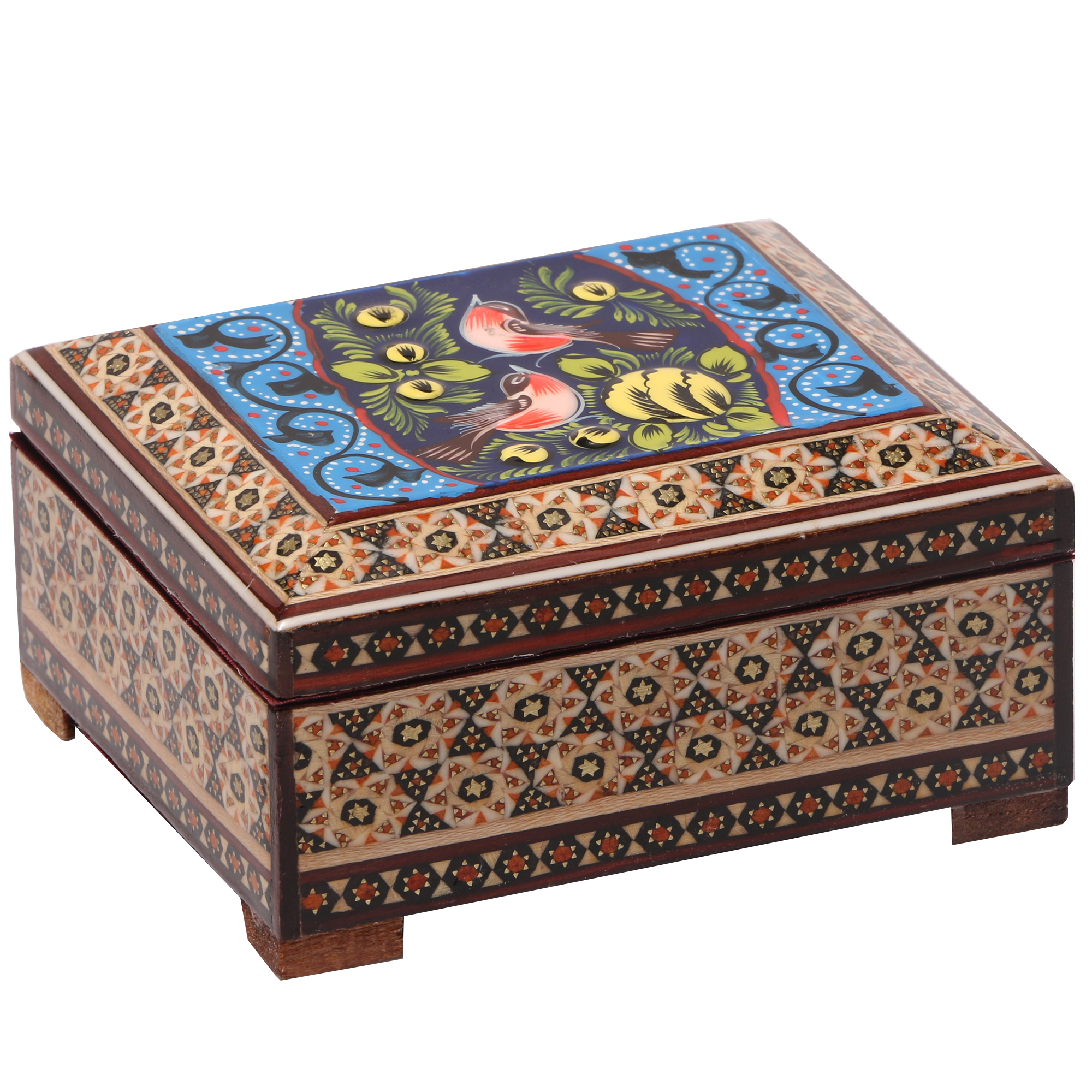 جعبه جواهرات خاتم کاری گالری گوهران مدل 1461