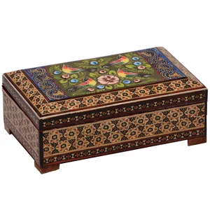 جعبه جواهرات خاتم کاری گالری گوهران مدل 1462