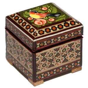 جعبه جواهرات خاتم کاری گالری گوهران  مدل 1467