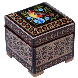 جعبه جواهرات خاتم کاری گالری گوهران  مدل 1468