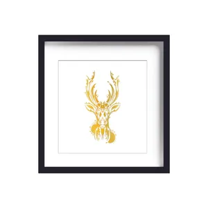 تابلو طلاکوب زرکات طرح گوزن مدل deer3