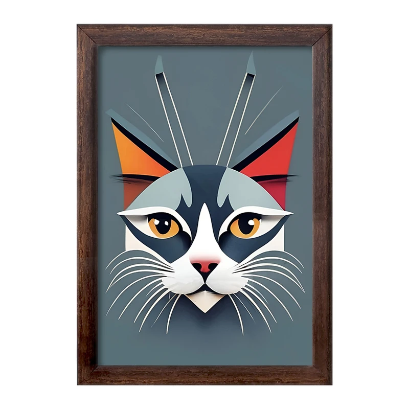 تابلو خندالو طرح گربه (Cat) کد F4879