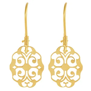 گوشواره طلا 18 عیار زنانه الن نار مدل 0557