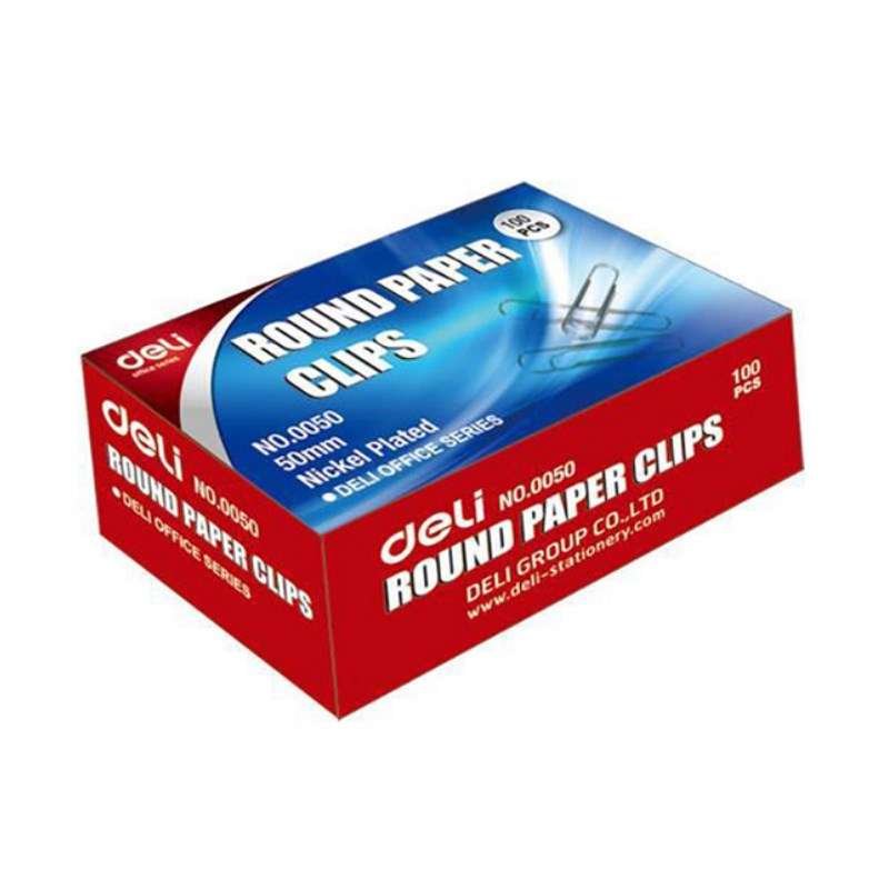 گیره کاغذ دلی کد 0050 بسته 100 عددی گیره کاغذ دلی کد 0050 بسته 100 عددی