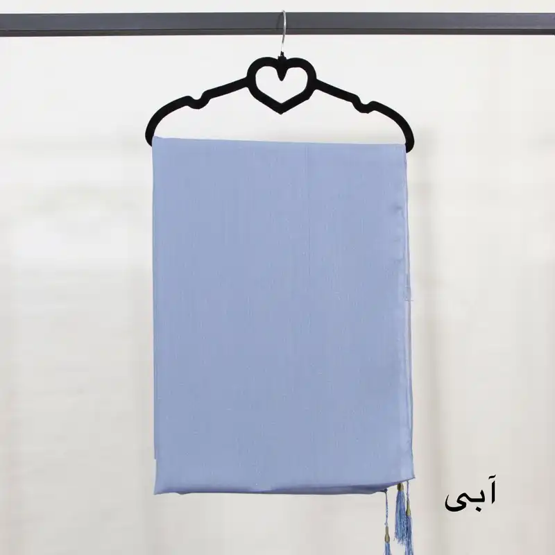 روسری زنانه مدل حریر لمه دار طرح شاینی مجلسی کد ana-2424