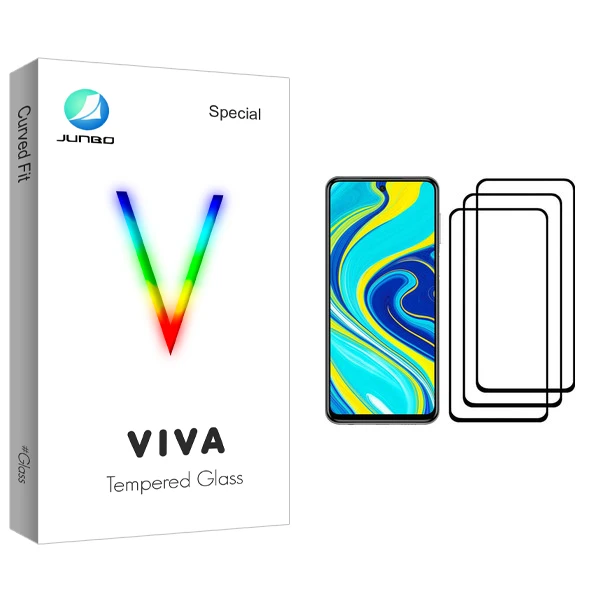 محافظ صفحه نمایش جانبو مدل Viva Glass مناسب برای گوشی موبایل شیائومی Redmi Note 9S بسته سه عددی