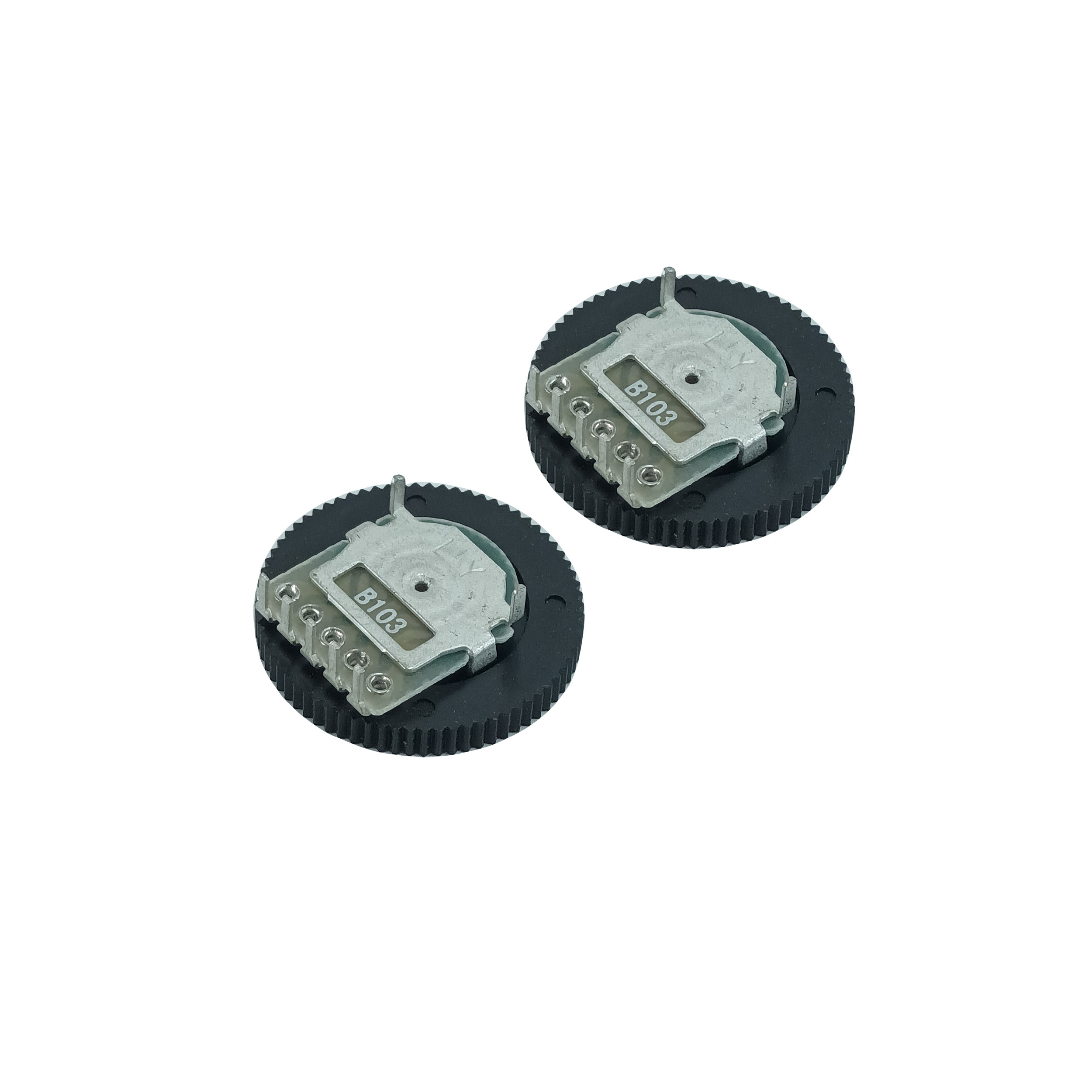 ولوم تخت 10 کیلو اهم مدل B103 -5PIN بسته 2 عددی ولوم تخت 10 کیلو اهم مدل B103 -5PIN بسته 2 عددی