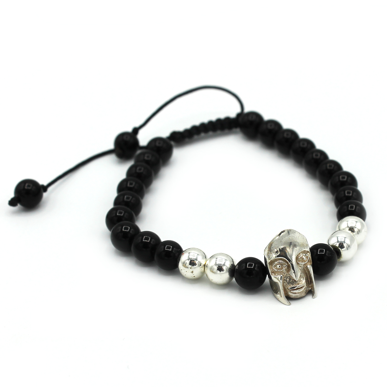 دستبند نقره گالری ساج طرح صورتک کد1-5