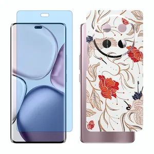 Glass Together model matte anti bluescreen protector suitable for Honor X9c mobile phone with back cover sticker