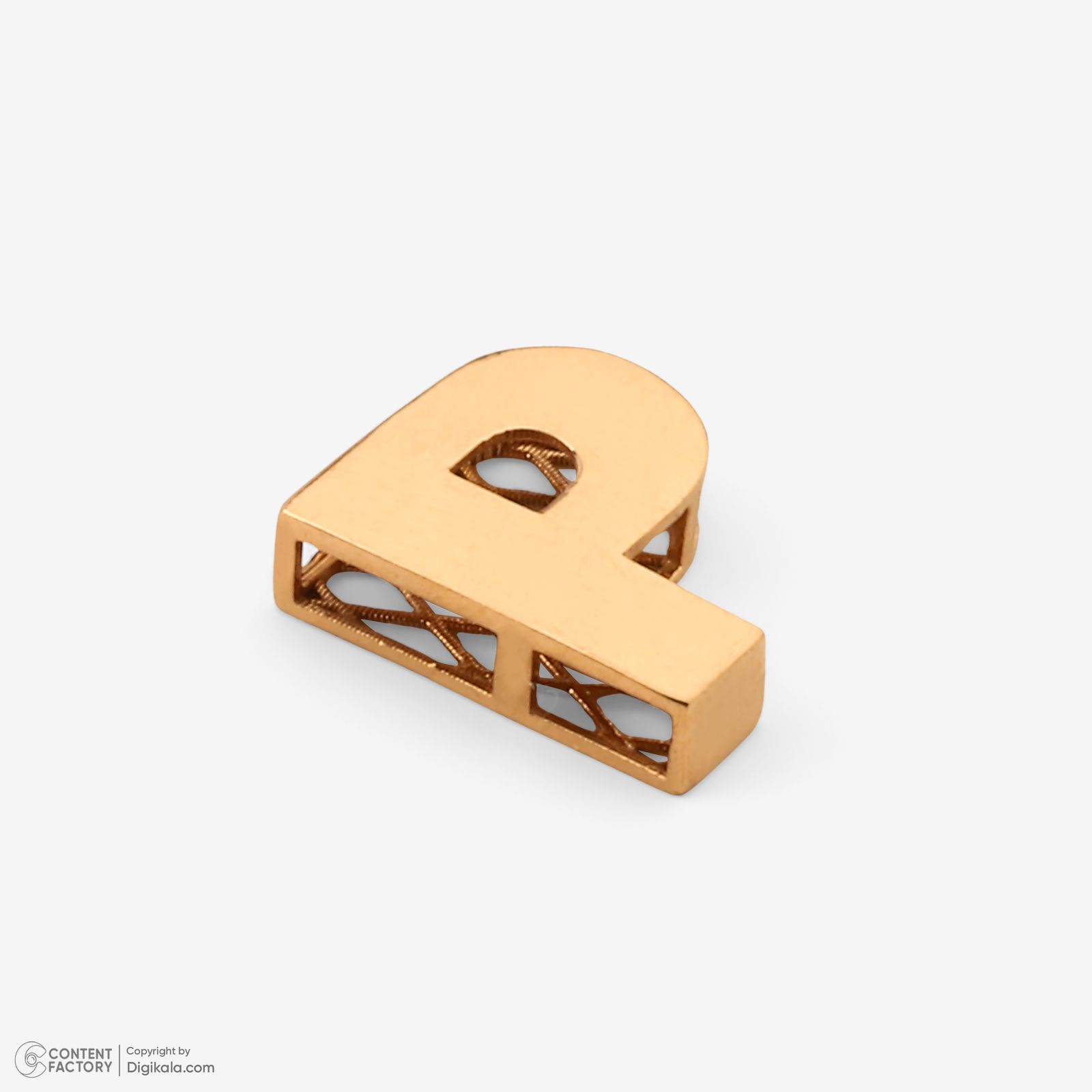 آویز گردنبند طلا 18 عیار زنانه مایا ماهک طرح حرف P کد MM2145 -  - 5