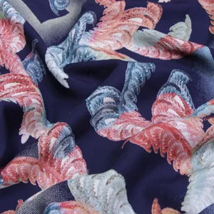 پارچه لباس مدل نخی پشت مشکی طرحدار