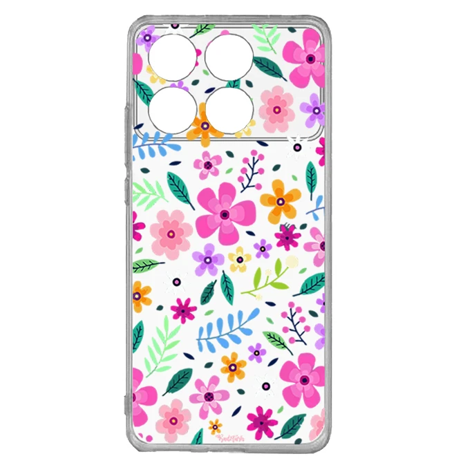 کاور طرح گل مناسب برای گوشی موبایل شیائومی  Poco X6 Pro 