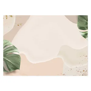 زیربشقابی شمسه نگار مدل برگ مجموعه 6 عددی