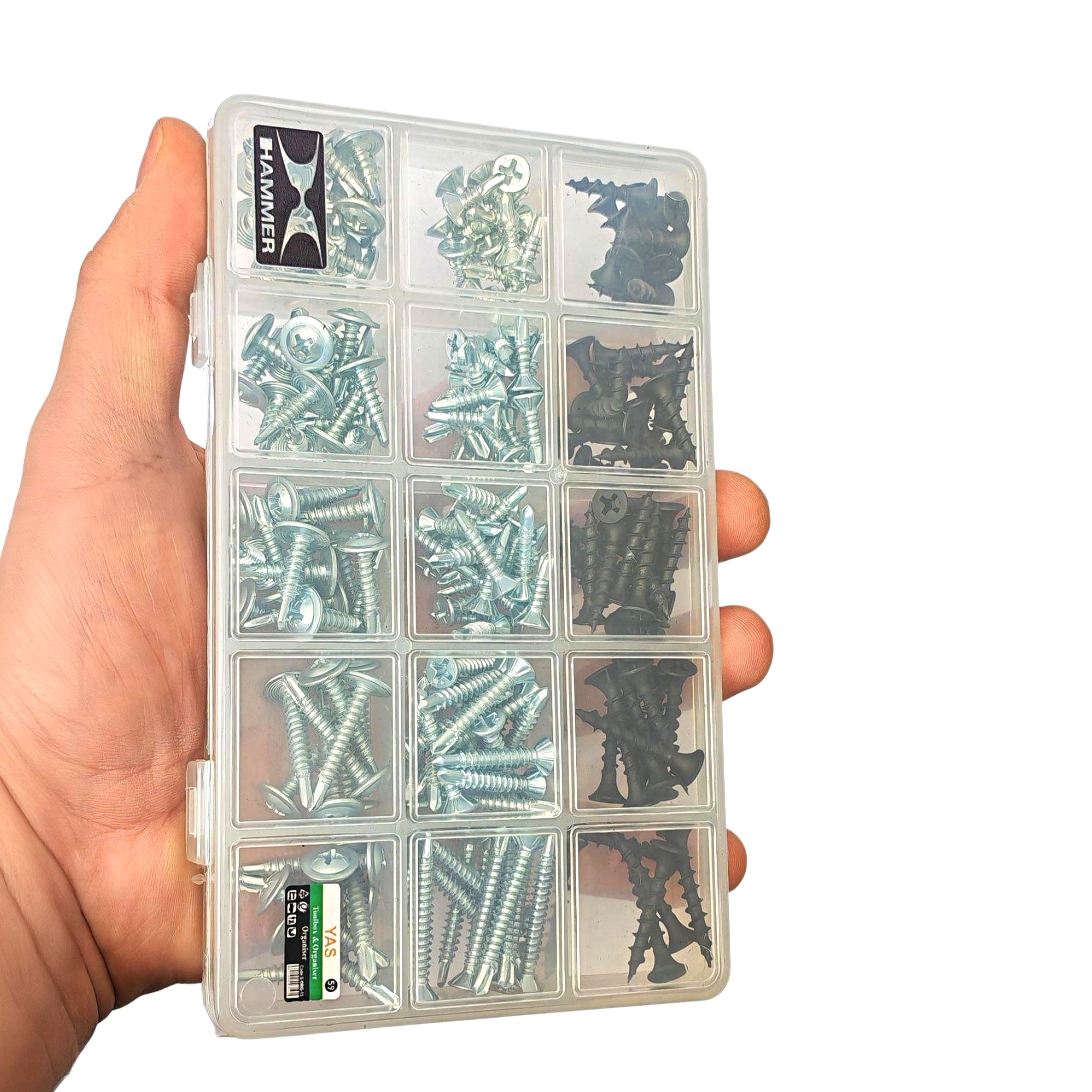 پیچ سرمته و ام دی اف هامر مدل Home FIX K بسته 210 عددی پیچ سرمته و ام دی اف هامر مدل Home FIX K بسته 210 عددی
