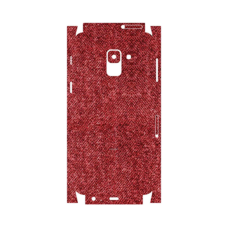 برچسب پوششی ماهوت مدل Fabric Texture 4-FullSkin مناسب برای گوشی موبایل سامسونگ Galaxy A8 2018