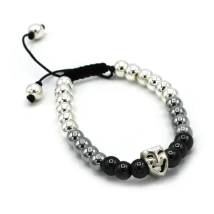 دستبند نقره گالری ساج طرح صورتک کد 4