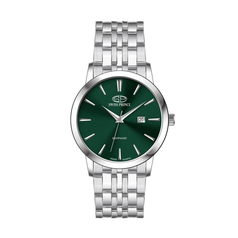 ساعت مچی عقربه‌ای کوارتز مردانه سوئیس پرینس مدل SP2026G.10.6