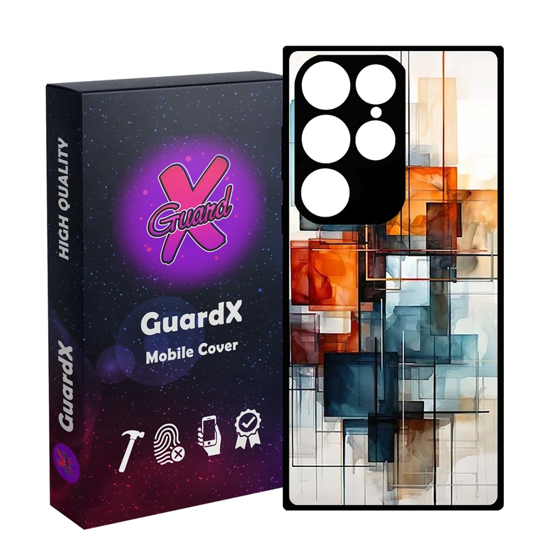 کاور گارد ایکس طرح آبرنگی مدل Glass10811 مناسب برای گوشی موبایل سامسونگ Galaxy S24 Ultra