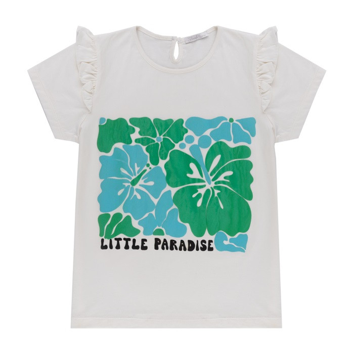 تی شرت آستین کوتاه دخترانه فیورلا مدل بهشت کوچک 43031