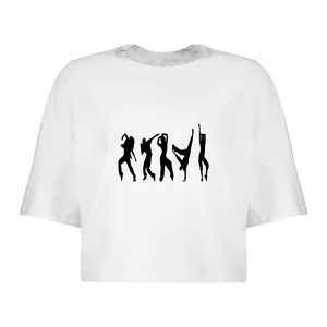 کراپ‌تاپ آستین کوتاه زنانه مدل رقص کد L71 S