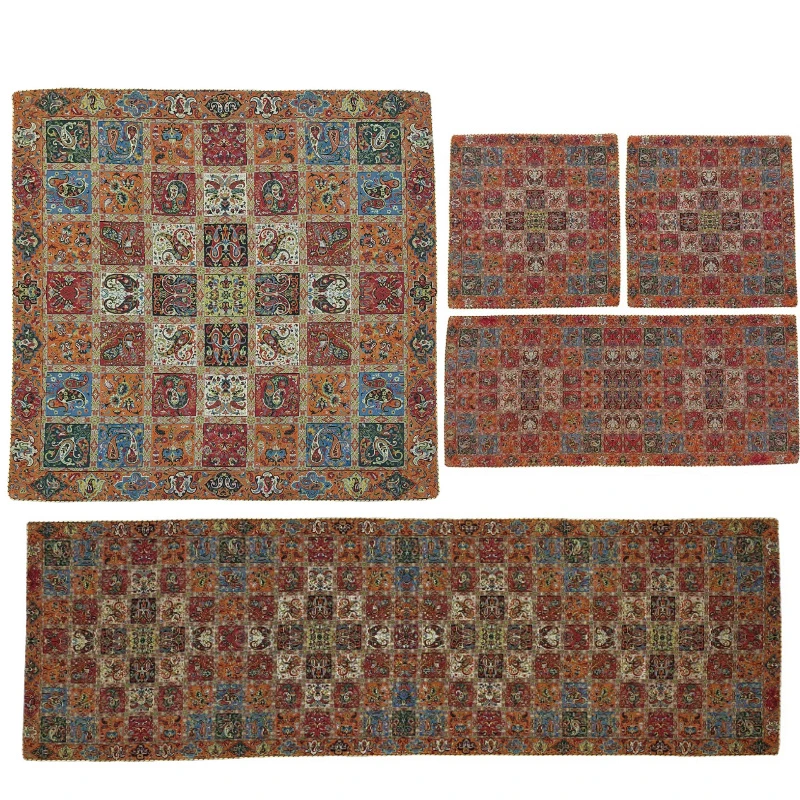 ست 5 تکه رومیزی ترمه کد T303RA91SET22