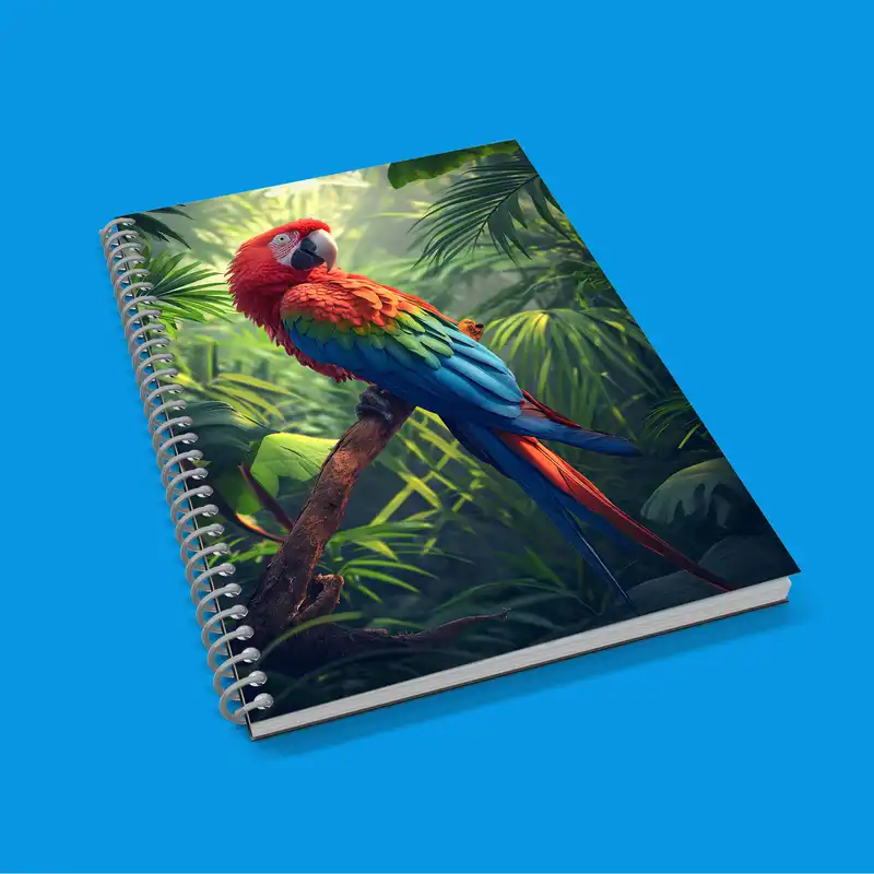 دفتر زبان 50 برگ مدوپد مدل دو خط طرح جوجه کد DF14671