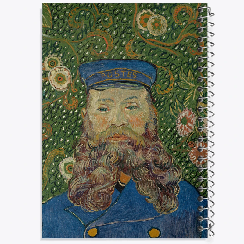 دفتر شطرنجی 50 برگ خندالو مدل پرتره جوزف رولین ونسان ونگوگ (Van Gogh) کد 36812