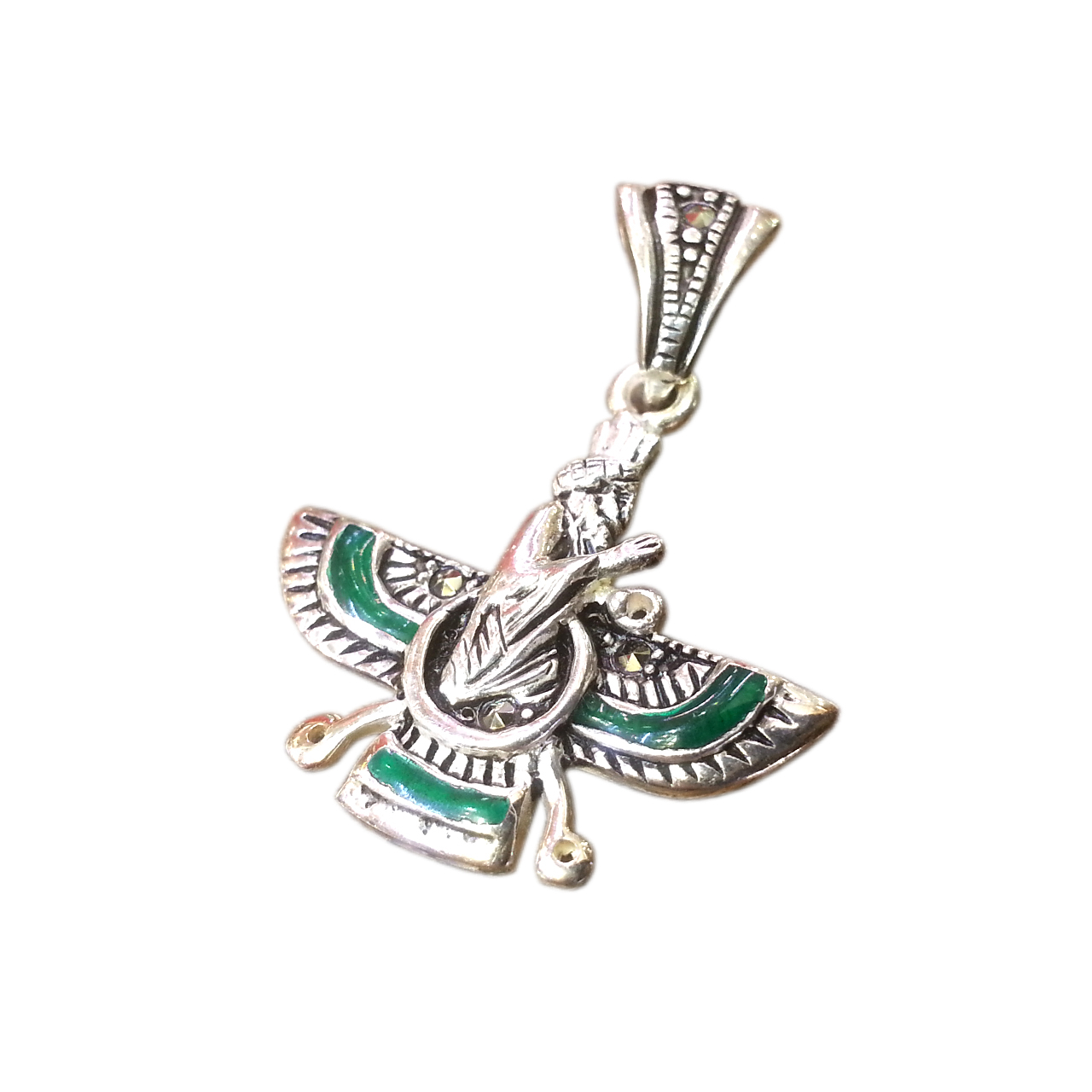 آویز گردنبند نقره مدل فروهر کد 6868